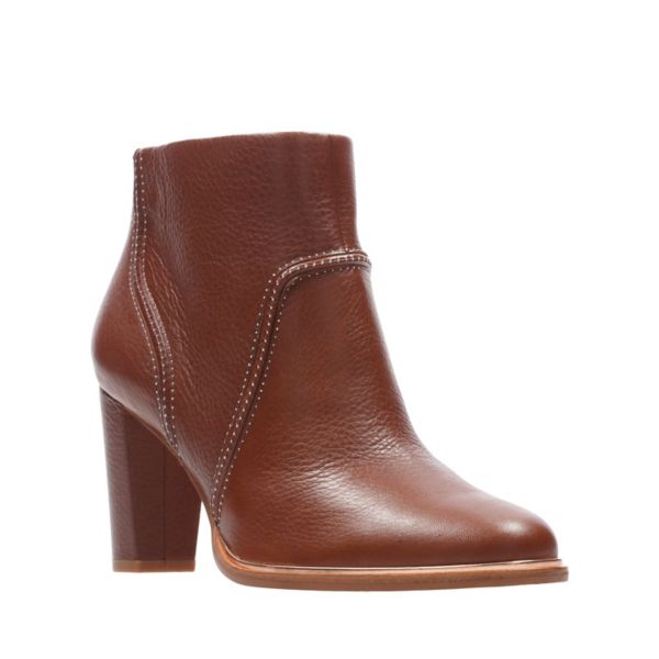 Clarks Womens Ellis Betty Ankle Boots Brown | UK-8136524